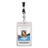 Advantus ID Holder/Lanyard Combo Pack - Vertical - Vinyl -