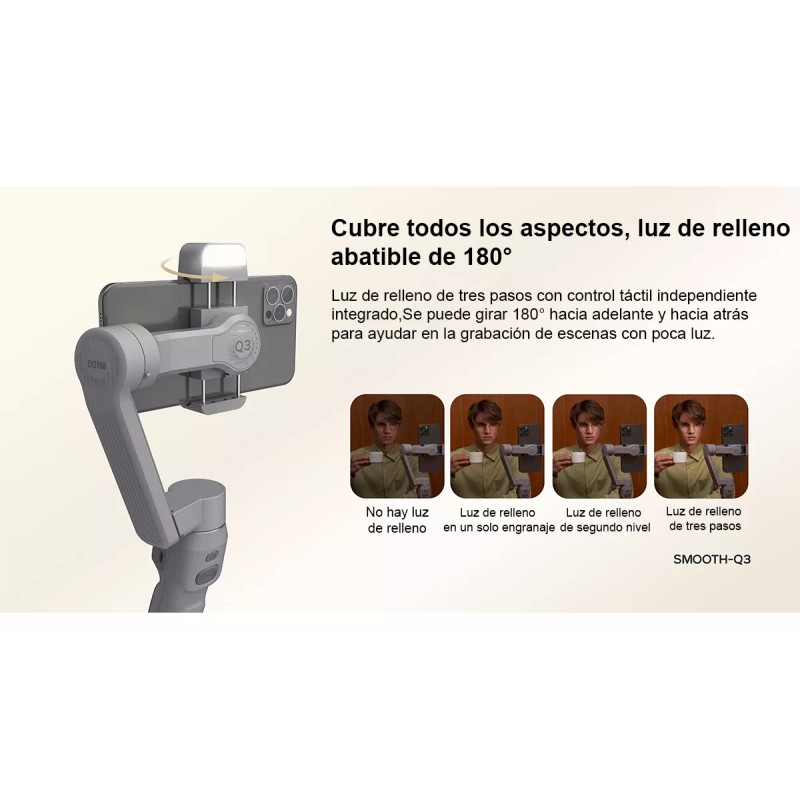 Zhiyun Smooth Q3 Gimbal Estabilizador 3 Ejes Para Smartphone Color