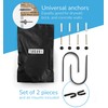 Wood Curtain Holdbacks - Set of 2 Black Modern Farmhouse