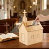 Dmnnlp Offering Boxes for Church, Cross Prayer Request Box with