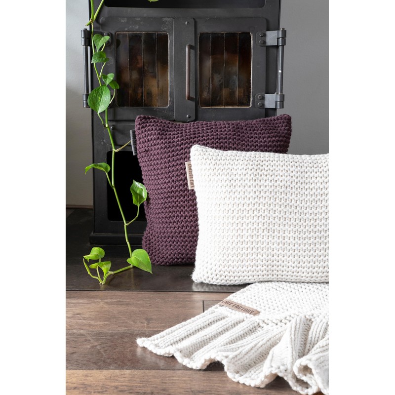 Knit Factory - Vinz Cushion - Black - 60 x