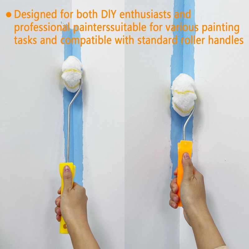XWADJCD Corner Paint Roller Covers Set, 4 pcs Corner Paint