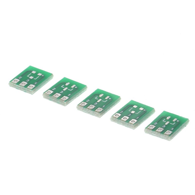 fatteryu 10 Pcs Double-Side SMD SOT23-3 To DIP SIP3 Adapter