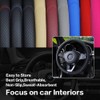 Flaconi Car Steering Wheel Cover,15” Steering Wheel Cover,Microfibre Leather Breathable,Car