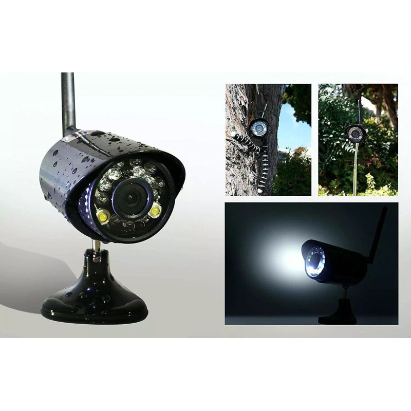 NUNET 720p Portable Camera Magnetic Base Battery Powered WirelessFor RV/Trailer/Tru