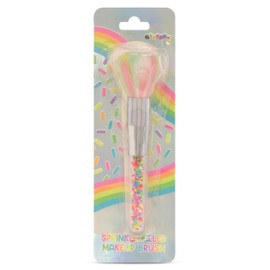 iscream Rainbow Sprinkles 7" Make-up Powder Brush with Colorful Bristles and Sprinkle Handle
