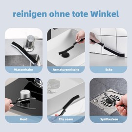 Pack of 6 Hard Bristles Corner Cleaning Brush, Joint Brush, Gap Cleaning Brush, Joint Cleaning Brush, Bathroom Cleaning Brush for Tile Floors, Kitchen, Bathroom