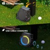 MIKK 2 Pack Solar Rock Speakers Outdoor Waterproof Patio with