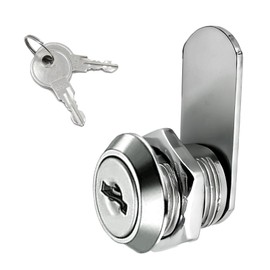 1Pack Cabinet Lock with Keys 5/8 Inch Cam Lock Keyed Alike File Cabinet Locks for Cabinets Drawers Tool Box Mail Box RV Storage Locks Replacement, Zinc Alloy