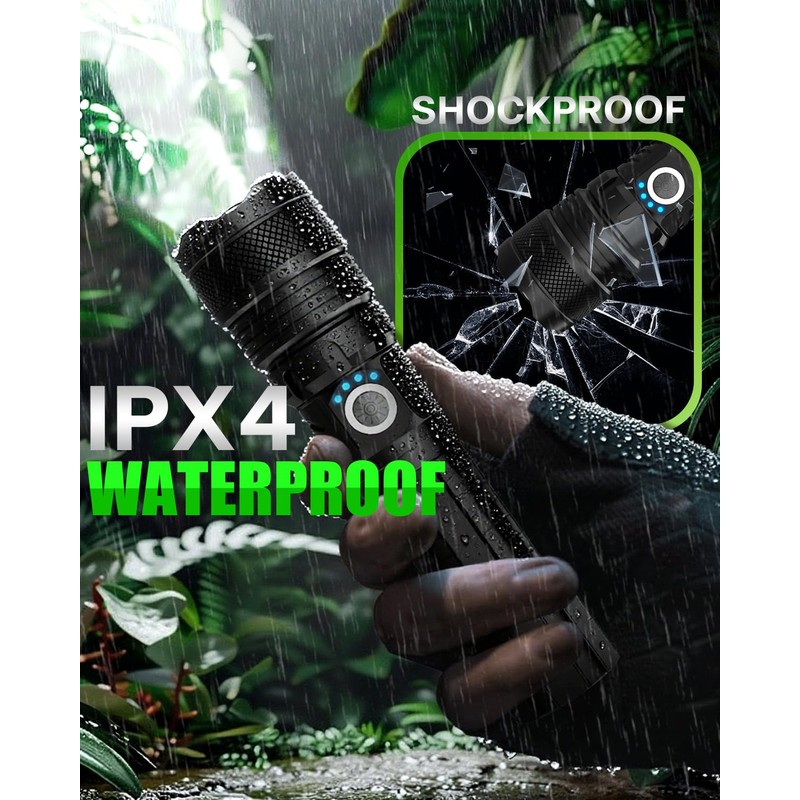 Victoper LED Flashlights, High Powered High Lumens Super Bright Tactical