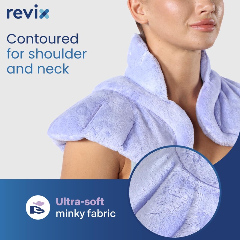 REVIX Microwave Heating Pad for Neck Shoulders and Back with