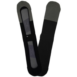 Knit Case Sole Guard Sketch 2 Tone Color Knitcase Sole Cover Knit Cover Sole Guard Snowboard Case Bag Men Women Unisex Snowboard Board (Stone Black, ML)