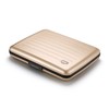 Aluminium Wallet, Large Capacity with Metal Closure, RFID Protection Against