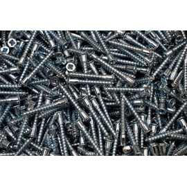 (250) Pozi Drive Flat Head M7 x 50mm Confirmat Coarse Connecting Wood Screw 7 mm