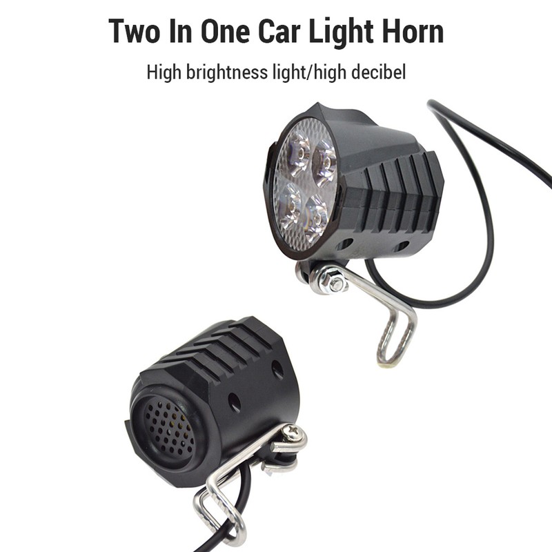 Bicycle Headlight and Tail Light Set 24-48V Ebike Turn Signals