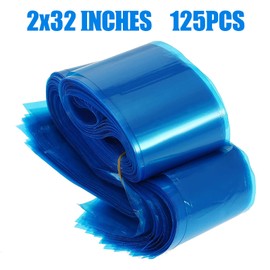 Tattoo Clip Cord Sleeves - Narkysus 125Pcs Disposable Tattoo Clip Cord Covers Blue Tattoo Clip Cord Bags Plastic Protection Bags Clip Cord Covers for Tattoo Machine Power Cord Tattoo Supplies