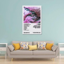 FVLYRWMQX Linkin Poster Park Music Rock Band Album Cover for Room, Aesthetic Canvas Wall Art, Bedroom Decor Poster 12 x 18 inches (30 x 45 cm)