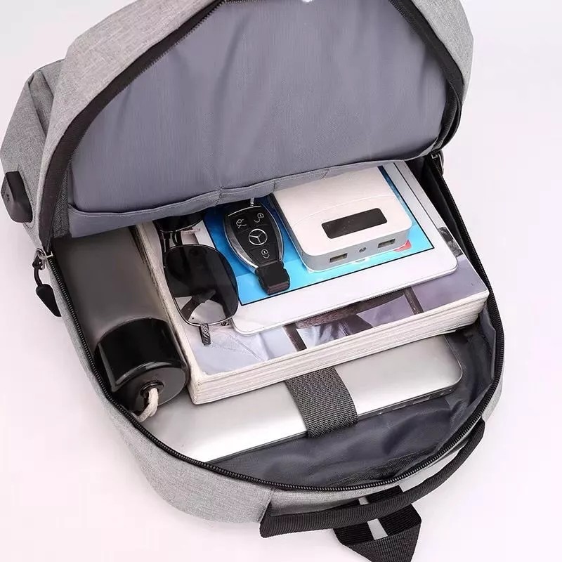Yuqing Mochila Antirrobo Carga Usb Impermeable Escolar Laptop 25l