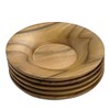Landscape Dot Com Teak Natural Wood Tea Tray, 4.3 inches