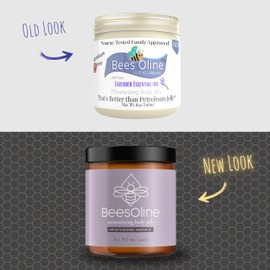 BeesOline Multi-Purpose Organic Moisturizer with Lavender | PETROLEUM FREE | Soothes dry cracked itchy skin, protectant beeswax, promotes healing, reduces stretch marks, tattoo aftercare