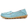 VenusCelia Zapatos de barco cómodos para caminar para mujer, Aqua(recorte),