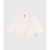 Petit Bateau A0CEP Cotton Knit Cardigan, white (off-white)