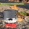 Lixada Windproof Piezo Ignition Gas Stove Outdoor Cooking Gas Burner