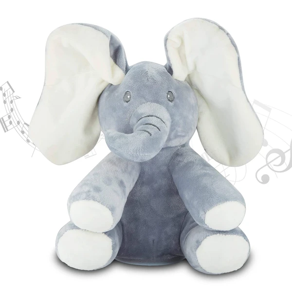 13MARCH Andy The Elephant - Musical Peek-a-Boo Elephant Toy -