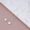 Atentuyi Boho Mini Heart Stud Earrings Gold Threader Earrings Long
