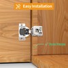 Chibery 10 Pack 1-1/4" Overlay 3D Soft Close Concealed Hinge