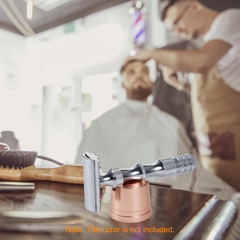 Man's Manual Shaving Razor Stand Aluminum Alloy Safety Razor Base