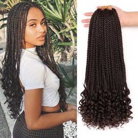 Crochet Braids Hair Extensions, Synthetic Hair for Braiding Hair, Kanekalon Synthetic Hair, Crochet Hair Extension Set, Braid, Fake Hair (35.6 cm (Pack of 7), #4