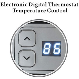 Optimus H-7245 Portable Oscillation Ceramic Heater with Thermostat & LED Portable Oscillation Ceramic Heater with Thermostat