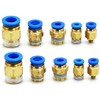 10 PCS Straight Pneumatic Push to Quick Connector Air Fittings