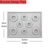 Qanye Pack of 2 Bead Boards, Bead Board, Jewellery Board