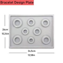 Qanye Pack of 2 Bead Boards, Bead Board, Jewellery Board Making, Design Plate, The Bead Design Board is Made of PVC Flocking, for Bead Design, Weaving Tool, Necklace, DIY Jewellery Making