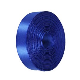 Royal Blue Rolled up 7/8" Single FACE Satin Ribbon 100% Polyester Choose Length (7/8" X 20 Yards)
