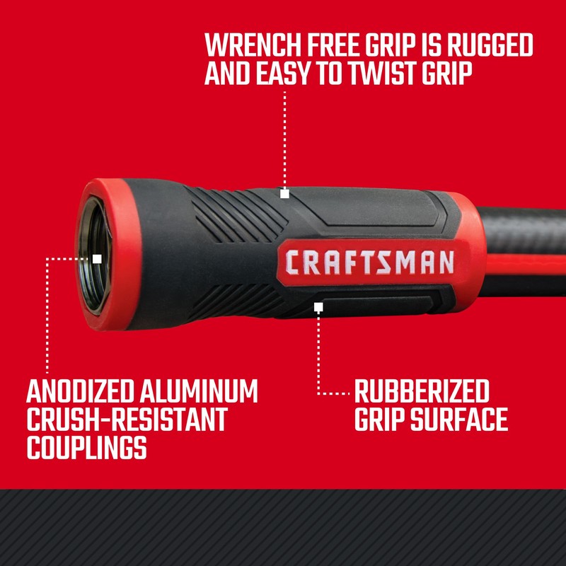Craftsman Heavy Duty Professional Grade Garden Hose, 50 Feet x