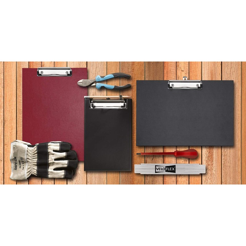 Veloflex 4804080 Clipboard A4 with Cover Plastic and Metal Clamp