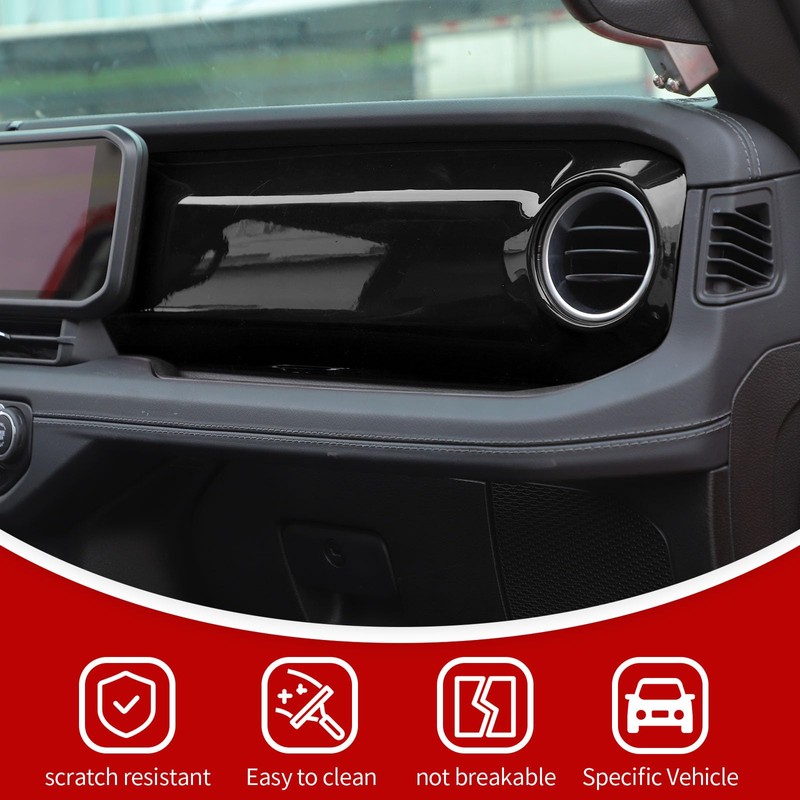 JeCar Dashboard Panel Trim Cover Center Console Decoration Kit Interior