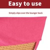 Vinsani Sun Lounger Beach Towel Carry with Pockets Sand Free