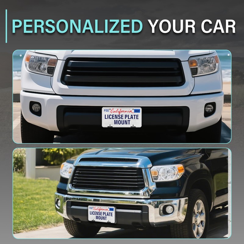 GRUOIZ Quick Install Front License Plate Holder Compatible with Toyota
