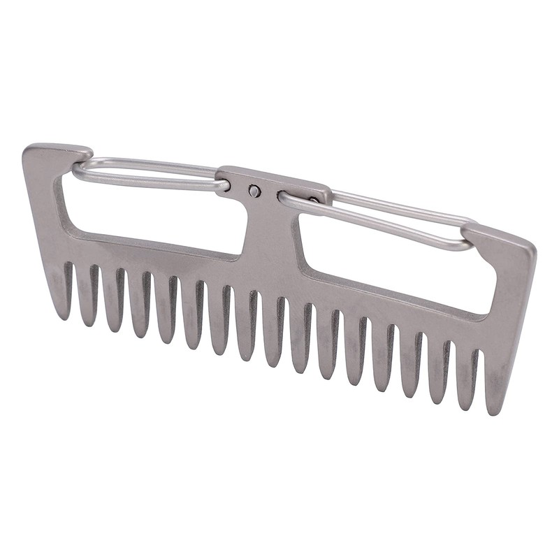 AMONIDA Titanium Comb Key Buckle, Alloy TC4 Fixed Mini Portable