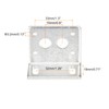 sourcing map Motor Bracket Motor Mounting Holder 30x46x38mm Silver Tone