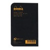RHODIA 119155C - Black Piqué Notebook - 7.5 x 12