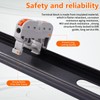 50PCS DIN Rail Connectors Block Terminal Kit,Universal Class Terminal Blocks