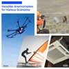AIOMEST Digital Anemometer Handheld 4 Cups 360° Wind Speed Meter,