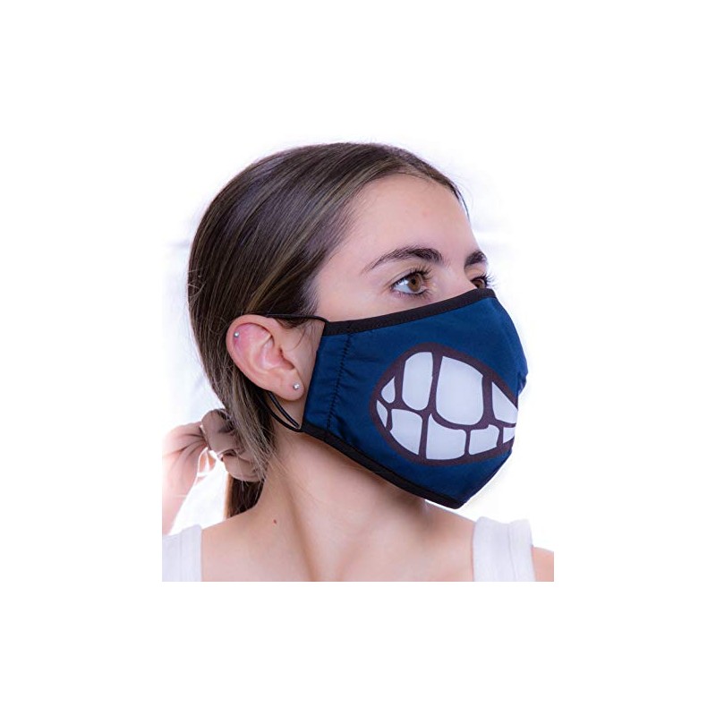 Headmost Comfymask 3 Layer Large Fabric Facemask: Water Repellent, Washable,