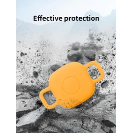 2 Pack for Tile by Life360 Mate (2024) Bluetooth Tracker Case,Shockproof, BOVUGAC Collar Model with 2 cm Cut-Out Silicone Case Cover for Tile Mate (2024) for Pets-Orange