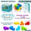 OUXIA Magnetic Building Blocks Magic Magnetic 3D Puzzle Cubes, Set